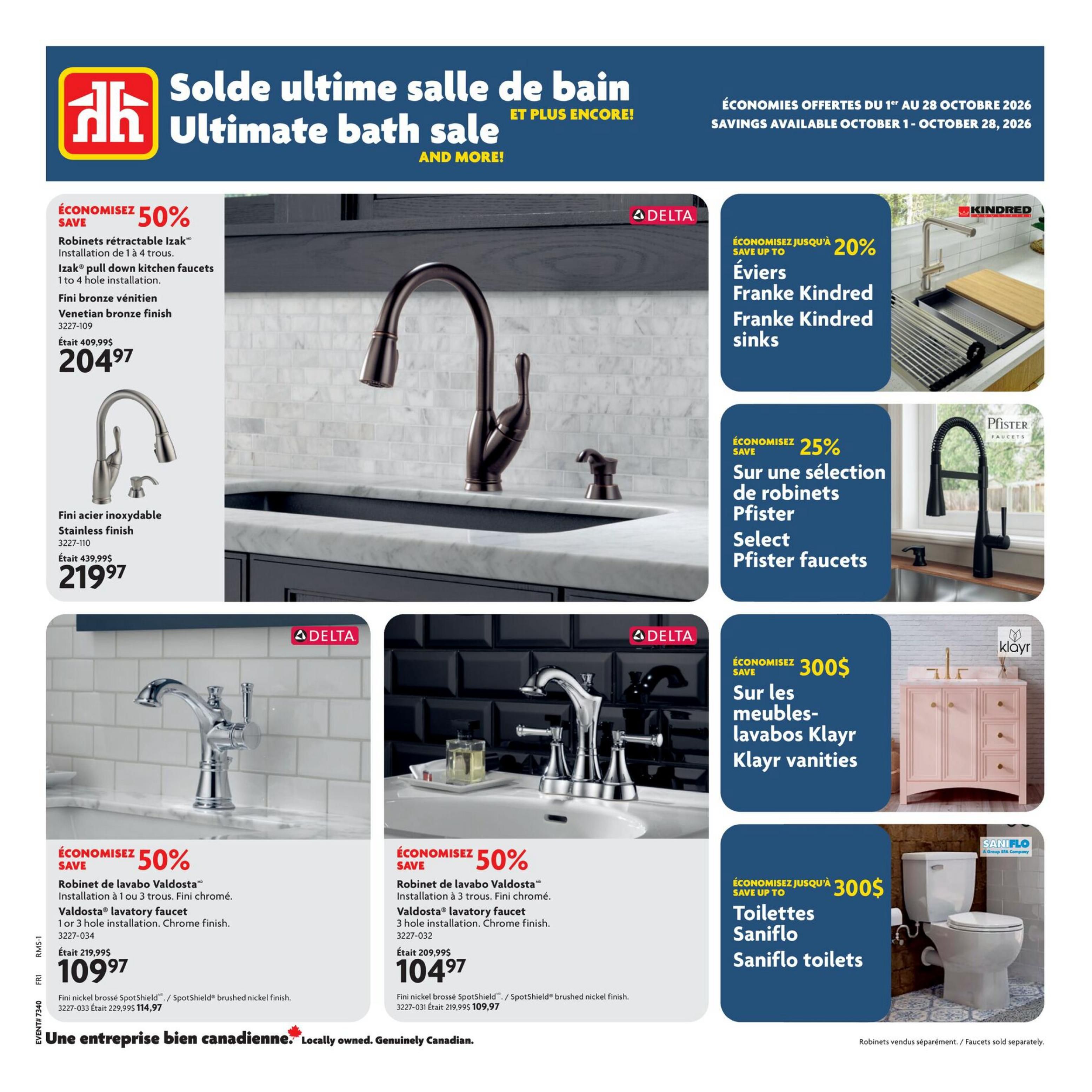 Home Hardware - Quebec - Ultimate Bath Sale