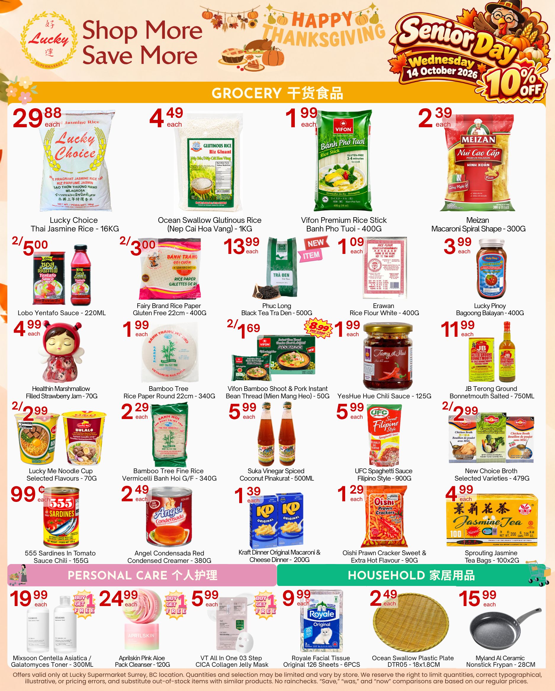 Lucky Supermarket - Surrey - Weekly Flyer Specials - Valid from October 9 to 15, 2026 - Page 2