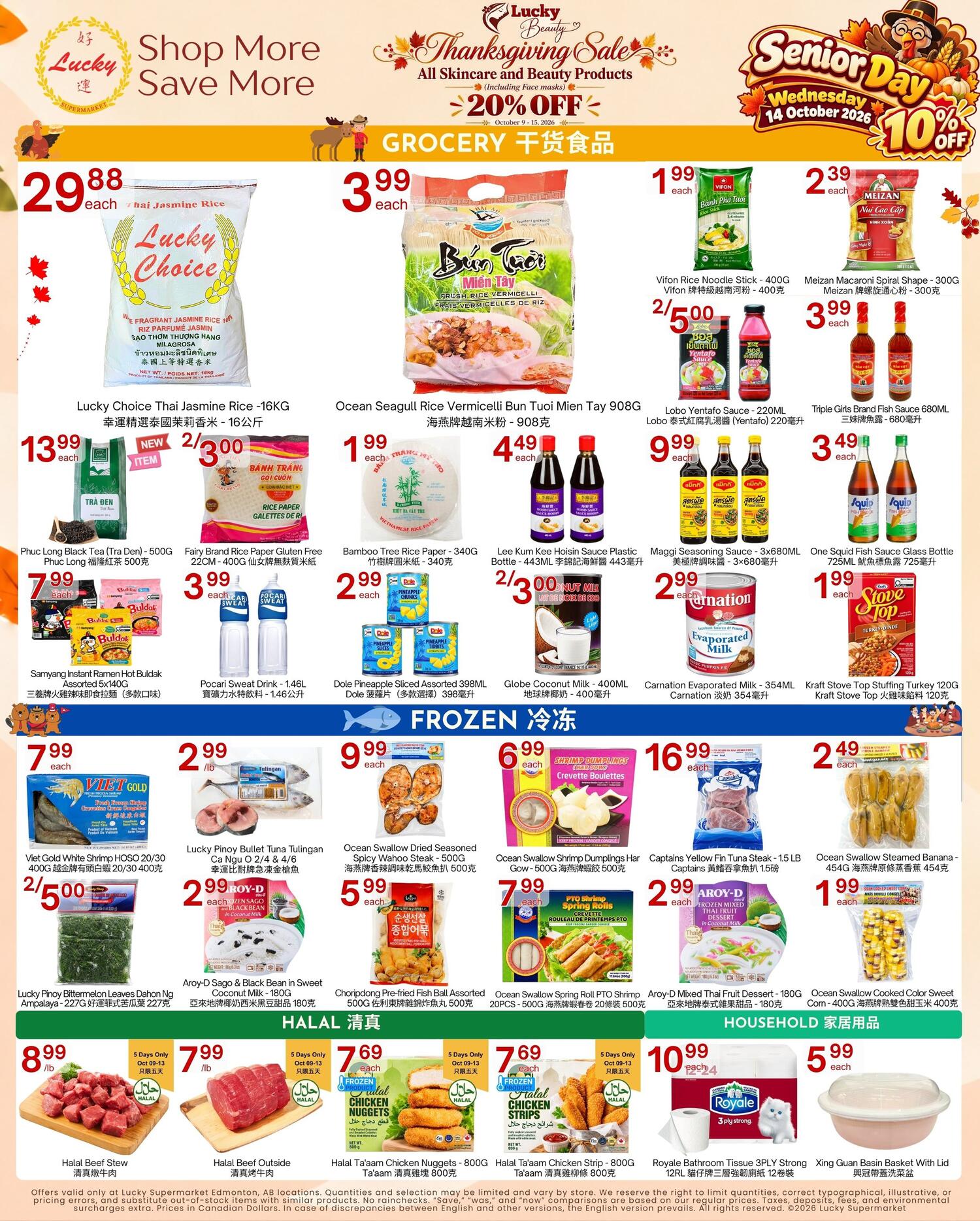 Lucky Supermarket - Edmonton - Weekly Flyer Specials - Valid from October 9 to 15, 2026 - Page 2