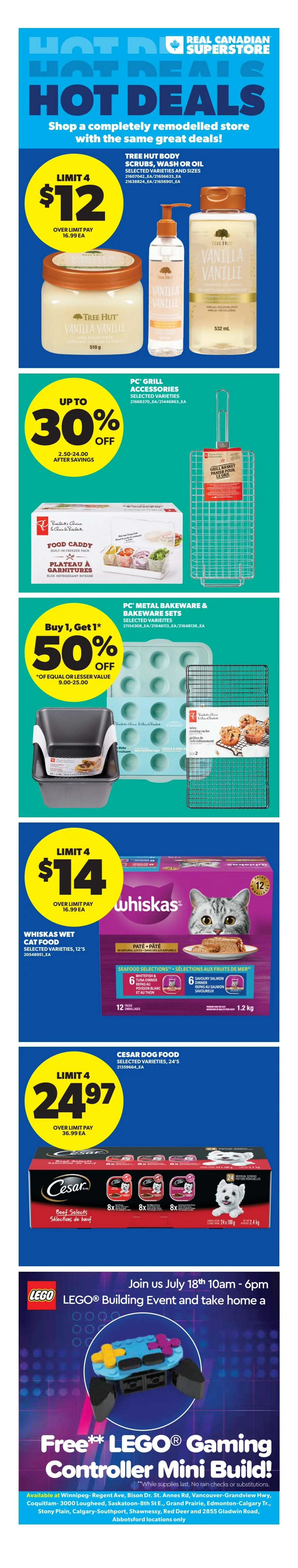 Real Canadian Superstore weekly flyer specials, page 2. Featuring 'no name' brand products with 'just low prices'. App exclusive offers include: No Name Pasta, selected varieties, 900g for $1.97 when you buy 2, get 1,000 Optimum points back. No Name Almond Chewy or Chocolate Chip Bars, selected varieties, 120-175g for $2.25 when you buy 2, get 1,000 Optimum points back. No Name Peanut Butter, selected varieties, 1kg for $4.50, limit 4, over limit pay $4.99 each, get 1,000 Optimum points back. Naturally Imperfect Avocados, product of Mexico, 2.2lb bag for $7, get 2,000 Optimum points back. No Name Chicken Wings, selected varieties, frozen, 908g for $14, get 3,000 Optimum points back. Some products are prepared in Canada.
